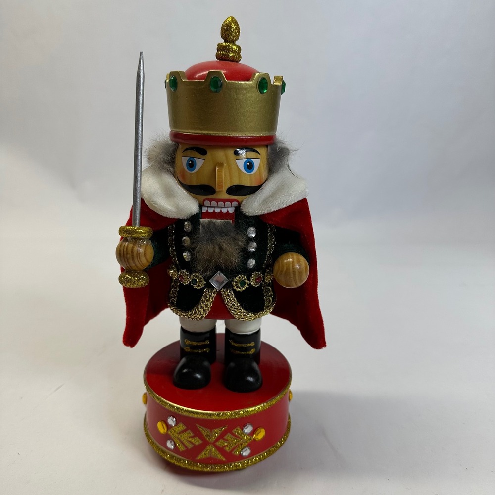 Holiday Lane King Nutcracker Musical Wish You a Merry Christmas‎ Decor